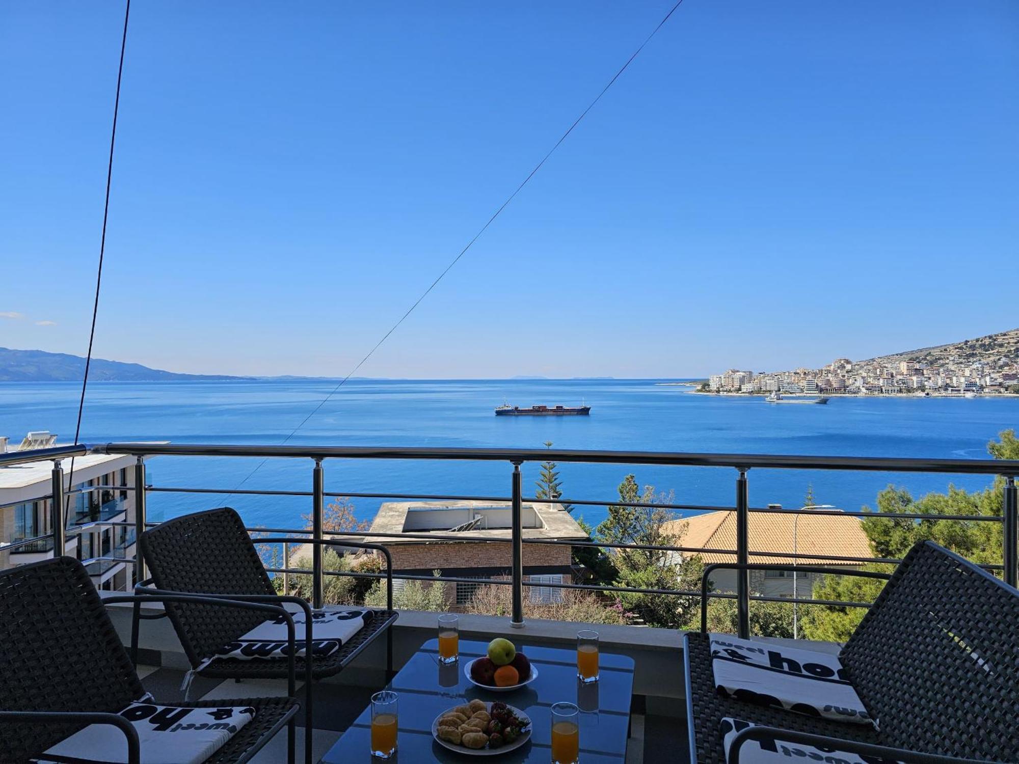 Ferienwohnung Sunset Tarraces Sarandë Exterior foto