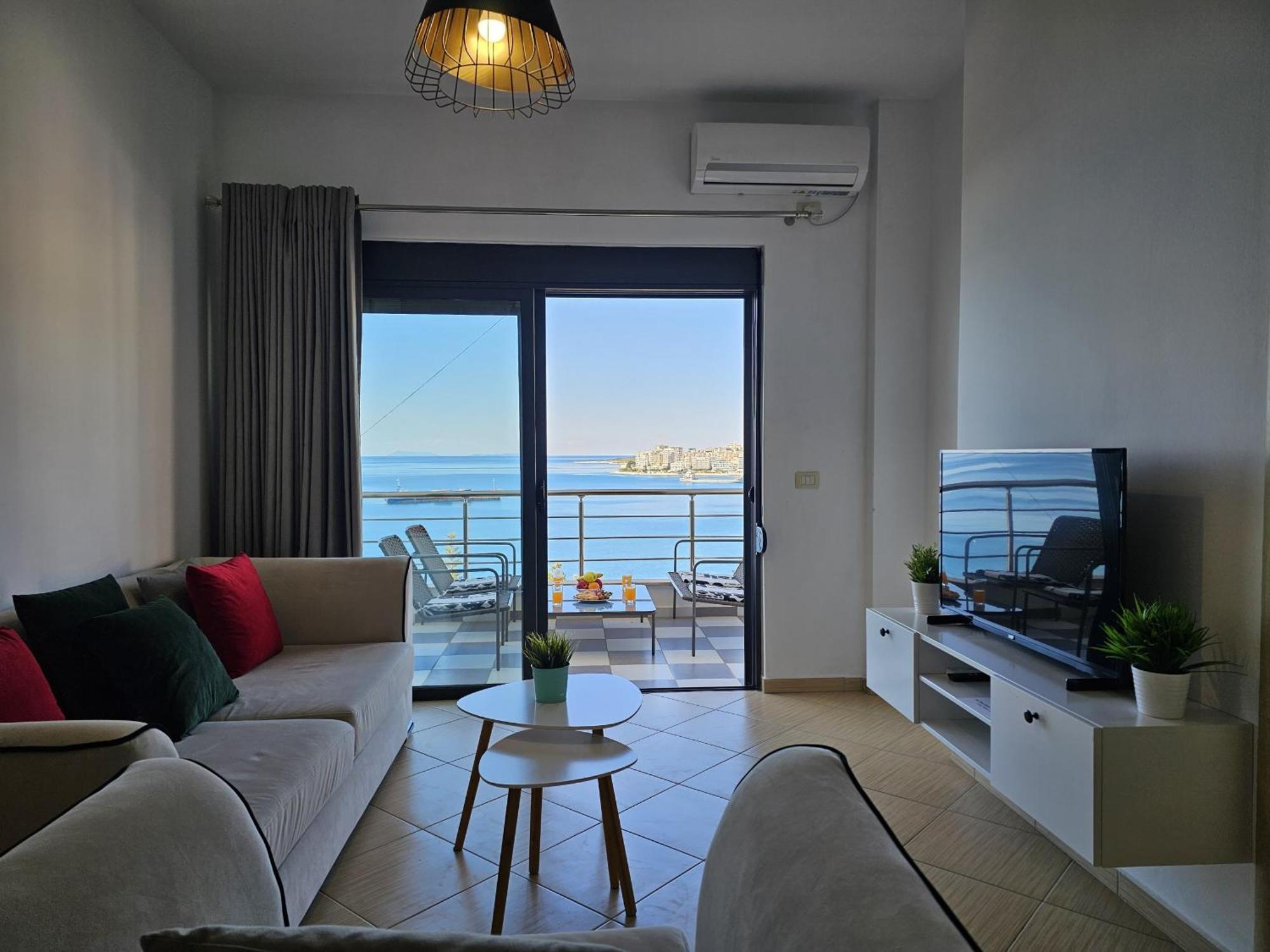 Ferienwohnung Sunset Tarraces Sarandë Exterior foto